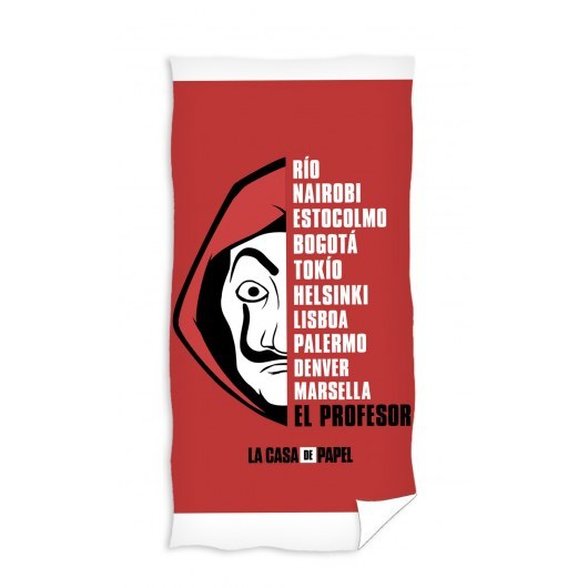 BATH TOWEL 70 X 140 CM LA CASA DE PAPEL LCDP211004-R