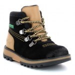 TRZEWIKI PRZEJŚCIOWE KICKERS KICKNATURE BLACK YELLOW WATERPROOF