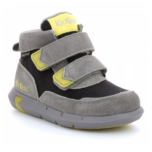 SHOES KICKERS JUNIBO GRAY GREEN WATERPROOF
