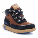 TRZEWIKI PRZEJŚCIOWE KICKERS JUNIBY NAVY BROWN WATERPROOF