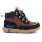 SHOES KICKERS JUNIBY NAVY BROWN WATERPROOF