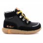 TRZEWIKI PRZEJŚCIOWE KICKERS JUNIBY BLACK ORANGE WATERPROOF
