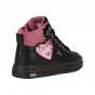 SHOES GEOX PAWNEE JUNIOR GIRL BLACK/FUCHSIA LED LIGHTS