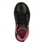 SHOES GEOX PAWNEE JUNIOR GIRL BLACK/FUCHSIA LED LIGHTS
