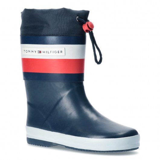 KALOSZE OCIEPLANE TOMMY HILFIGER RAIN BOOT BLUE