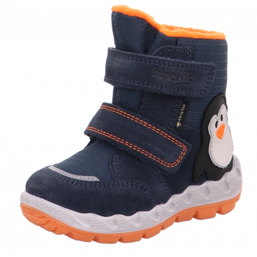 ŚNIEGOWCE SUPERFIT ICEBIRD BLAU/ORANGE MEMBRANA GORE-TEX
