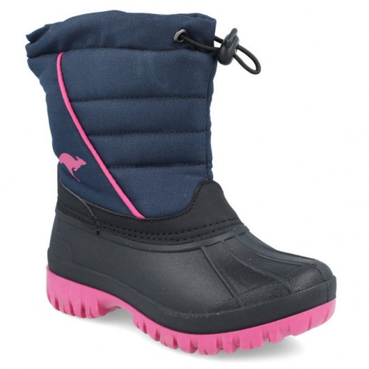 SNOW BOOTS KANGAROOS K-BEN DK NAVY/DAISY PINK