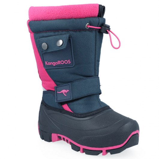 ŚNIEGOWCE KANGAROOS KANGA-BEAN II DK NAVY/DAISY PINK