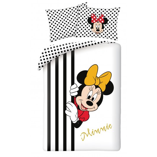 POŚCIEL BAWEŁNIANA 140 X 200 CM DISNEY MINNIE MOUSE MN-030BL