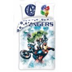 SINGLE DUVET SET 140 X 200 CM MARVEL AVENGERS AV-01BL