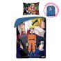 POŚCIEL BAWEŁNIANA DZIECIĘCA 140 X 200 CM NARUTO NA-3260BL
