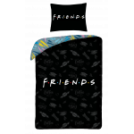 SINGLE DUVET SET 140 X 200 CM FRIENDS FR-0992BL