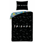 SINGLE DUVET SET 140 X 200 CM FRIENDS FR-0992BL
