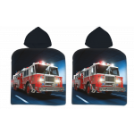 BATH TOWEL PONCHO 50 X 100 CM FIRETRUCK (002)