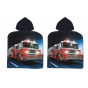 BATH TOWEL PONCHO 50 X 100 CM FIRETRUCK (002)