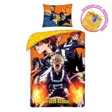 POSCIEL BAWELNIANA DZIECIECA 140 X 200 CM MY HERO ACADEMIA MHA-5422BL