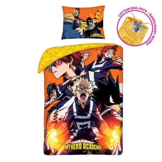 SINGLE DUVET SET 140 X 200 CM MY HERO ACADEMIA MHA-5422BL