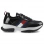 TOMMY HILFIGER LOW CUT LACE-UP SNEAKER BLACK