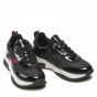 TOMMY HILFIGER LOW CUT LACE-UP SNEAKER BLACK