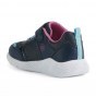 SNEAKERSY GEOX SPRINTYE BABY GIRL NAVY/FUCHSIA LED LIGHTS