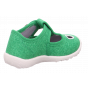 PANTOFLE TEKSTYLNE KAPCIE SUPERFIT SPOTTY GRÜN/WEISS 1-009248-7010