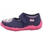 PANTOFLE TEKSTYLNE KAPCIE SUPERFIT BONNY BLAU/PINK 1-800282-8030
