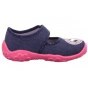 PANTOFLE TEKSTYLNE KAPCIE SUPERFIT BONNY BLAU/PINK 1-800282-8030