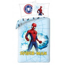 SINGLE DUVET SET 140 X 200 CM SPIDER-MAN SPM-01BL