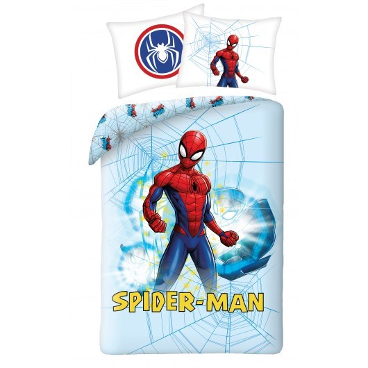 SINGLE DUVET SET 140 X 200 CM SPIDER-MAN SPM-01BL