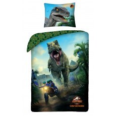 SINGLE DUVET SET 140 X 200 CM JURASSIC WORLD JW-9502BL