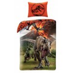 SINGLE DUVET SET 140 X 200 CM JURASSIC WORLD JW-9100BL