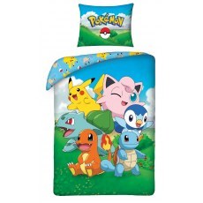 POSCIEL BAWELNIANA 140 X 200 CM POKEMON PIKACHU POK-419BL
