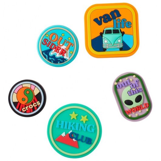 CROCS JIBBITZ™ CHARMS PRZYPINKI 10009513 ADVENTURE PATCH 5-PACK