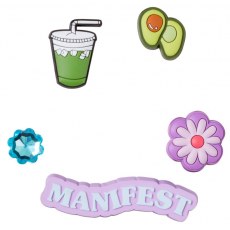 CROCS JIBBITZ™ CHARMS CLIP 10009532 MANIFEST LACE BACKER 5-PACK