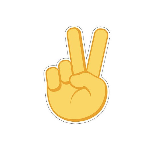 CROCS JIBBITZ™ CHARMS 10007207 PEACE HAND SIGN