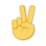 CROCS JIBBITZ™ CHARMS 10007207 PEACE HAND SIGN