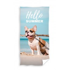 BATH TOWEL 70 X 140 CM DOG ON THE BEACH TNL2140012-R