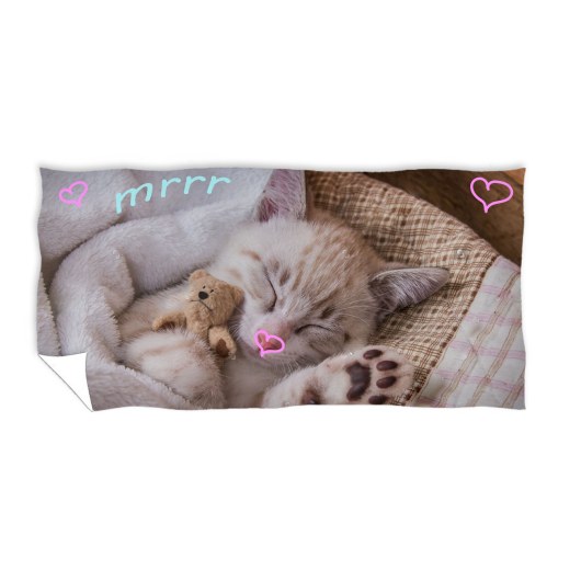 RĘCZNIK KĄPIELOWY PLAŻOWY 70 X 140 CM KOTEK TNL181013-R
