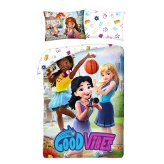 POSCIEL BAWELNIANA 140 X 200 CM LEGO FRIENDS LEG-1016BL