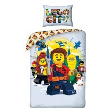 POSCIEL BAWELNIANA 140 X 200 CM LEGO CITY LEG-1048BL