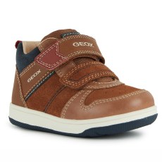SNEAKERSY GEOX NEW FLICK BOY LT.BROWN/NAVY