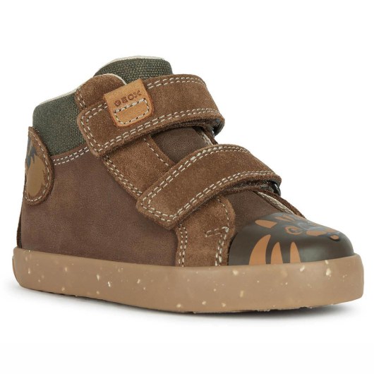 TRAMPKI GEOX KILWI BABY BOY BROWN/DK BROWN