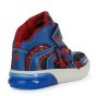 SHOES GEOX GRAYJAY MARVEL SPIDER-MAN NAVY/ROYAL LED LIGHTS