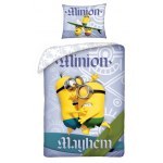 DOUBLE SIDED BEDDING SET 140 X 200 CM MINIONS MIN-9992BL