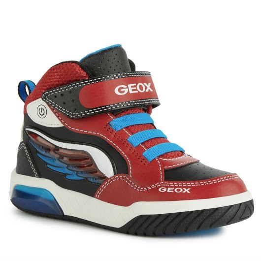 TRAMPKI GEOX INEK RED/BLACK LED LIGHTS