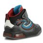 SHOES GEOX INEK BLACK/SKY LED LIGHTS