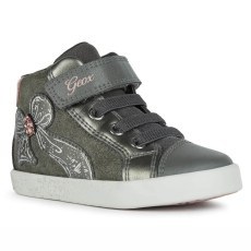 TRAINERS GEOX KILWI BABY GIRL DK GREY/DK PINK