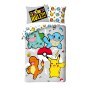 POŚCIEL BAWEŁNIANA 140 X 200 CM POKEMON PIKACHU RULE POK-472BL