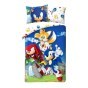 SINGLE DUVET SET 140 X 200 CM SONIC SSH-055BL