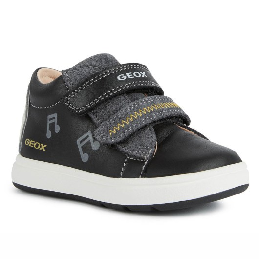 TRZEWIKI GEOX BIGLIA BABY BLACK/YELLOW